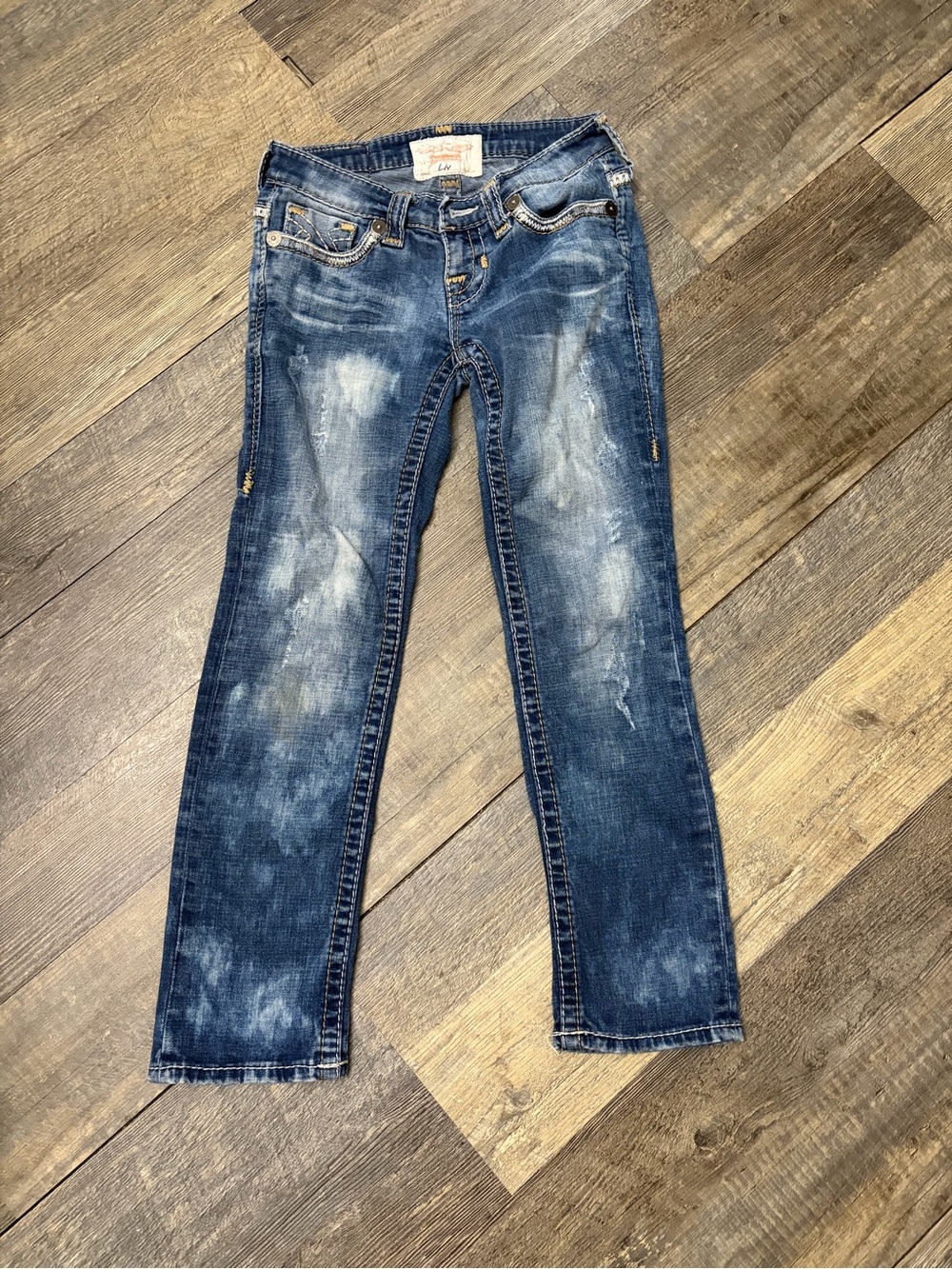 Big Star Women's Liv Vintage Cropped Jeans - Blue